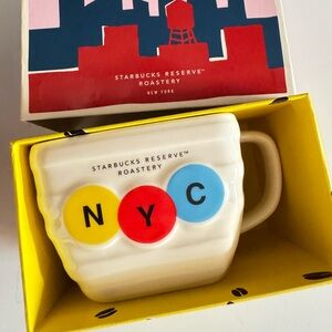 Brand New Starbucks Reserve NYC Mug with Colorful Accents Collection New York